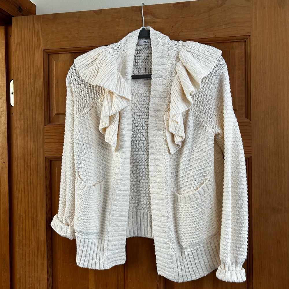Madewell Ruffled Cardigan